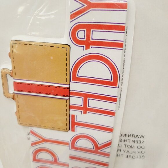 Vtg Wilton Cake Decorating Kit Happy Birthday Tie Suitcase Man Dad Topper - Picture 5 of 5